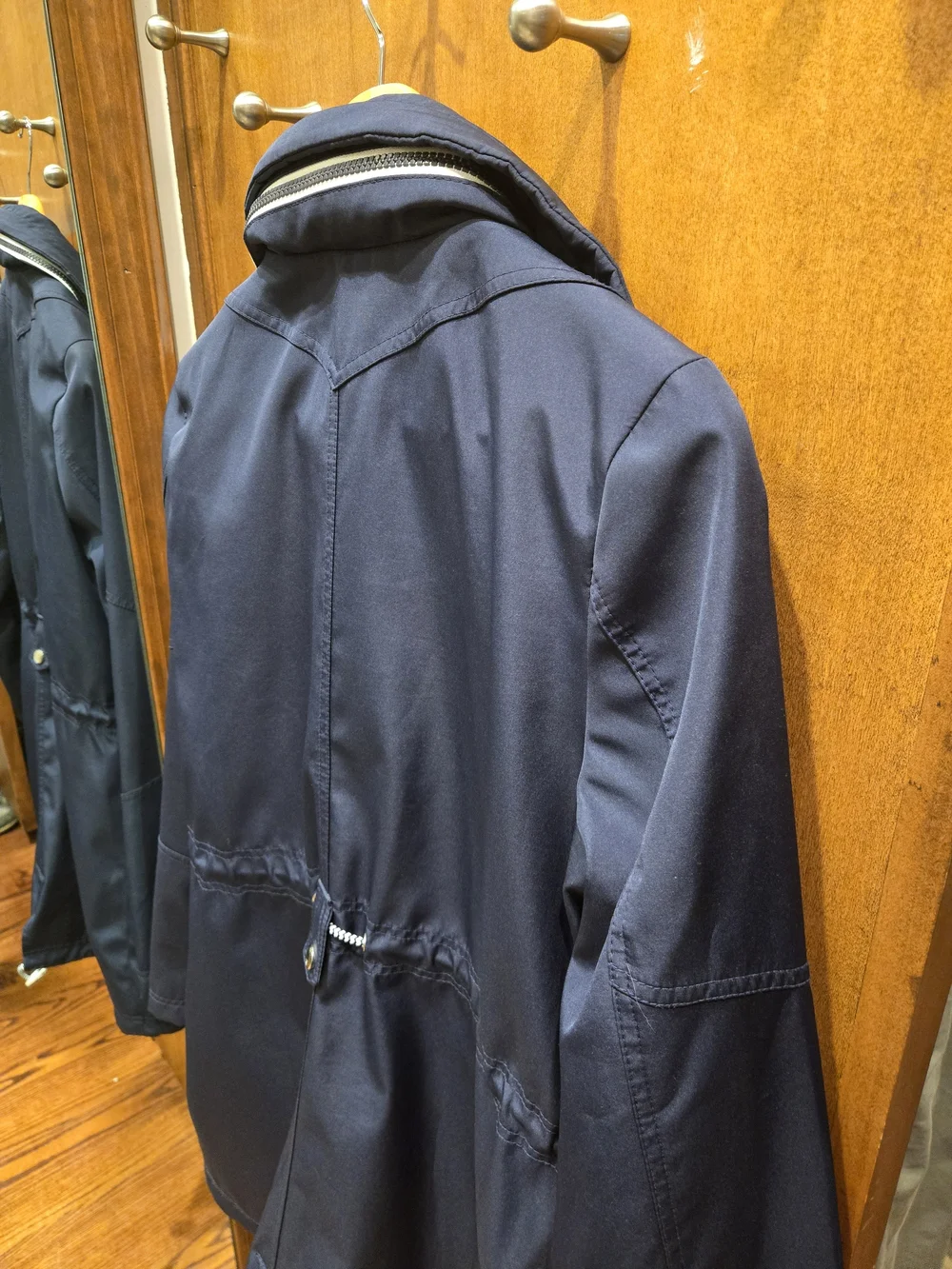 Jessica Simpson Navy Hooded Anorak with Contrast Zippers - Picture 8 of 8